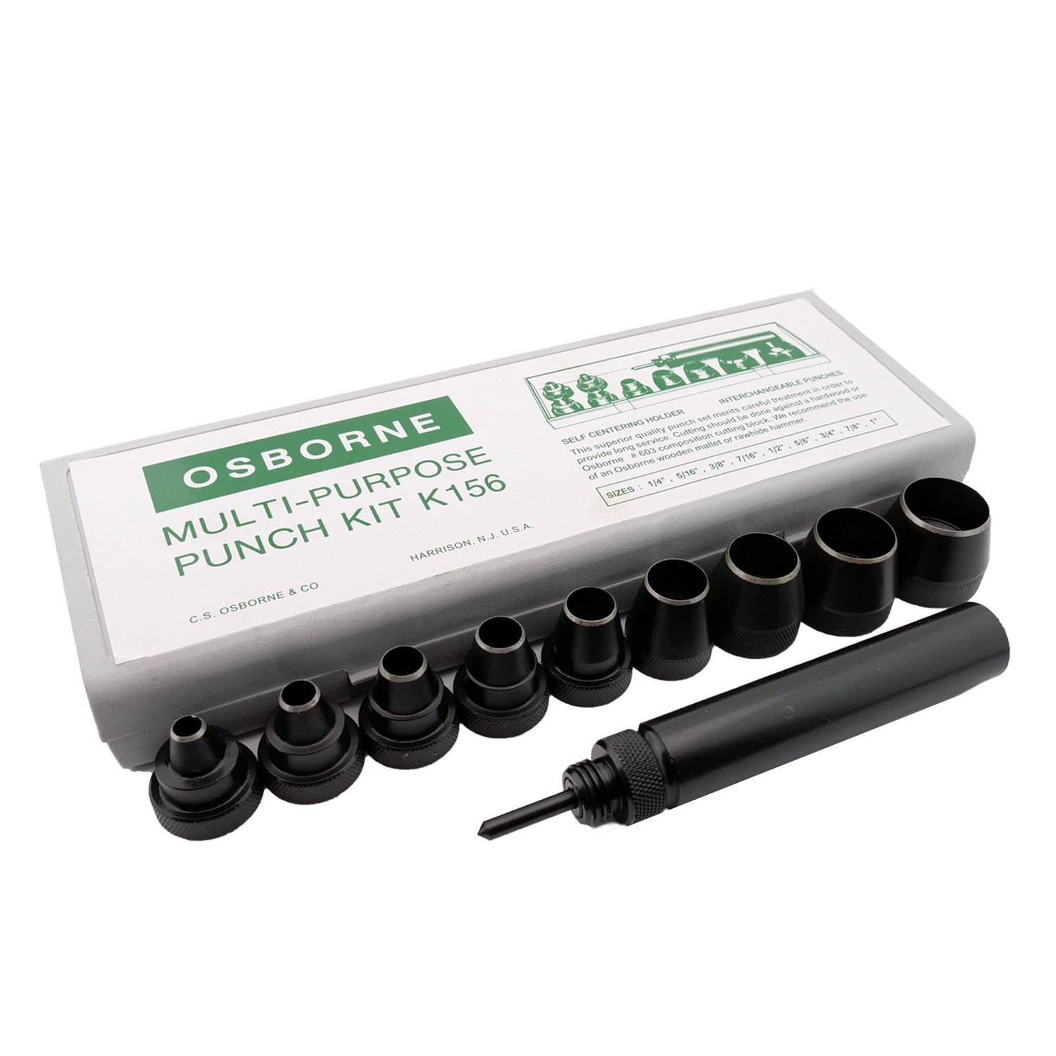 Picture of C.S. Osborne 565-K-156T-5/16 Hand Tools Punch Set